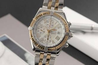  Breitling Crosswind Chronograph Stahl / Gold Automatik Herrenuhr Ref. D13355 