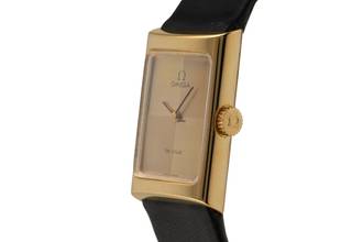 Thumbnail von Omega De Ville Messing vergoldet Handaufzug Damenuhr Ref. 511.0458 Vintage