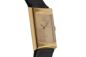 Thumbnail von Omega De Ville Messing vergoldet Handaufzug Damenuhr Ref. 511.0458 Vintage