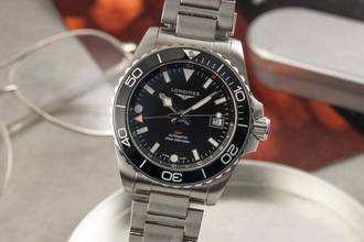  Longines HydroConquest Hydro Conquest Stahl Automatik Herrenuhr Ref. L3.790.4.56.6 B&P 2025 