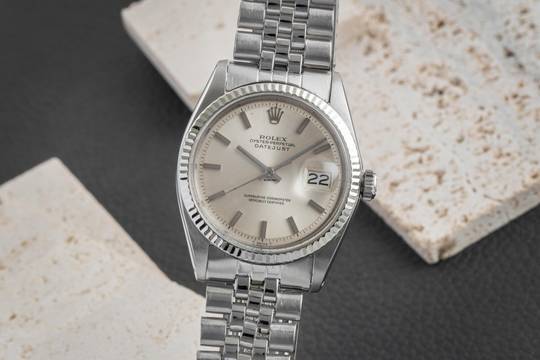  Rolex Datejust 36 Stahl / Weissgold Automatik Herrenuhr Ref. 1601 Vintage 