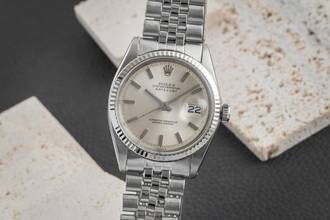  Rolex Datejust 36 Stahl / Weissgold Automatik Herrenuhr Ref. 1601 Vintage 
