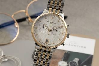  Bruno Söhnle Glashütte Bologna Chronograph Stahl Quarz Ref.17-23238-250 B&P 