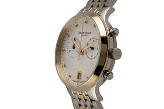 Thumbnail von Bruno Söhnle Glashütte Bologna Chronograph Stahl Quarz Ref.17-23238-250 B&P