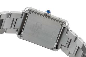 Thumbnail von Cartier Tank Solo Edelstahl Damenuhr Saphirglas Ref. W5200013 Box & Papiere 2020