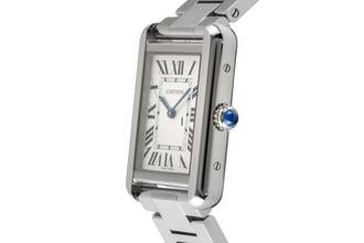 Thumbnail von Cartier Tank Solo Edelstahl Damenuhr Saphirglas Ref. W5200013 Box & Papiere 2020
