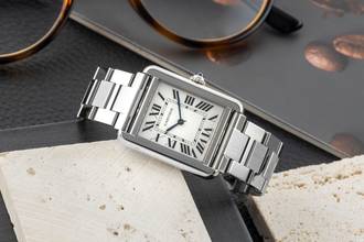 Thumbnail von Cartier Tank Solo Edelstahl Damenuhr Saphirglas Ref. W5200013 Box & Papiere 2020