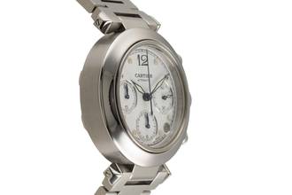Thumbnail von Cartier Pasha Chronograph Automatik Edelstahl Herrenuhr Ref. W31039M7