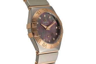 Thumbnail von Omega Constellation Quartz Stahl / Gold Quarz Damenuhr Ref. 123.20.27.60.57.006 B&P