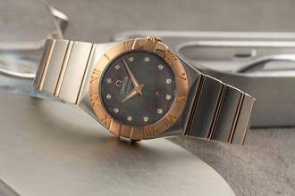Thumbnail von Omega Constellation Quartz Stahl / Gold Quarz Damenuhr Ref. 123.20.27.60.57.006 B&P