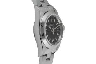 Thumbnail von Rolex Oyster Perpetual Edelstahl Automatik Damenuhr Ref. 67180 Papiere 1997