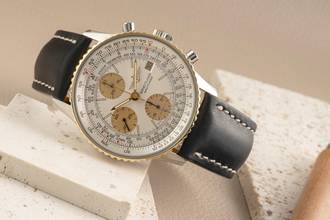 Thumbnail von Breitling Old Navitimer Chronograph Stahl / Gold Automatik Herrenuhr Ref. 81610