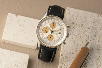 Thumbnail von Breitling Old Navitimer Chronograph Stahl / Gold Automatik Herrenuhr Ref. 81610