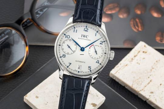  IWC Portugieser Automatik 7 Days Edelstahl Automatik Herrenuhr Ref. IW500705 Papiere 2017 