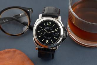 Thumbnail von Panerai Luminor Marina Automatic Datum Edelstahl Herrenuhr Ref. PAM00104