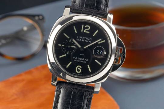  Panerai Luminor Marina Automatic Datum Edelstahl Herrenuhr Ref. PAM00104 