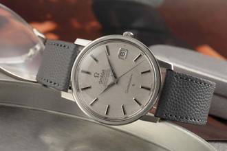 Thumbnail von Omega Constellation Stahl Automatik Herrenuhr Linen Dial Ref. 168.018 Vintage