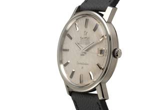 Thumbnail von Omega Constellation Stahl Automatik Herrenuhr Linen Dial Ref. 168.018 Vintage