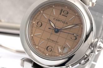 Thumbnail von Cartier Pasha C Edelstahl Automatik Herrenuhr Ref. W31024M7 Klassiker