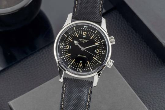  Longines Legend Diver Stahl Automatik Herrenuhr Ref. L3.674.4.56.3 B&P 2010 