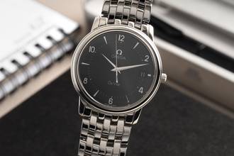  Omega De Ville Edelstahl Quarz Herrenuhr Ref. 4510.52.00 