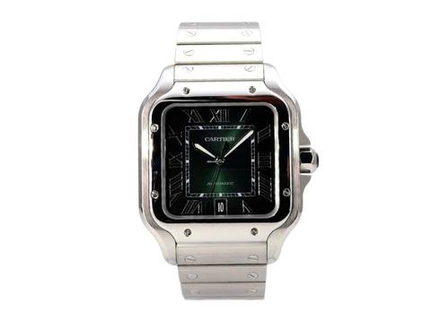  Cartier Santos de Cartier Edelstahl großes Modell Ref. WSSA0062 