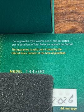 Rolex Oyster Perpetual 134300 Oyster Perpetual 41mm LAVENDEL NEU Box + Papiere aus 05/2026 Sofort verfügbar !