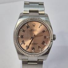 Thumbnail von Rolex Oyster Perpetual 36 36mm Ouro Branco & Aço & Diamantes Automático Completo