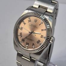 Thumbnail von Rolex Oyster Perpetual 36 36mm Ouro Branco & Aço & Diamantes Automático Completo