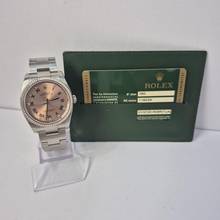 Thumbnail von Rolex Oyster Perpetual 36 36mm Ouro Branco & Aço & Diamantes Automático Completo