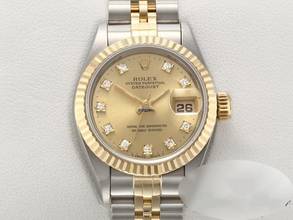  Rolex Lady-Datejust Edelstahl Gelbgold 750 Diamanten Automatik Stainless Steel 18kt Yellow Gold Stahl Jubilé-band Chronometer Oyster 