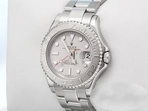 Thumbnail von Rolex Yacht-Master Medium 35mm 168622 2009 Rehaut Stahl Platin Automatik Damen Stainless Steel Oyster-band Chronometer
