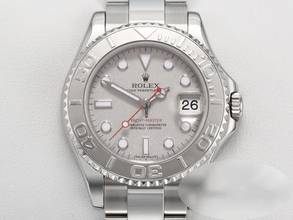  Rolex Yacht-Master Medium 35mm 168622 2009 Rehaut Stahl Platin Automatik Damen Stainless Steel Oyster-band Chronometer 