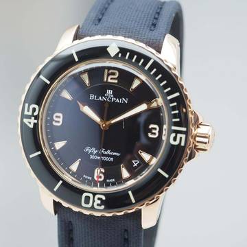 Blancpain Fifty Fathoms 5015-3630 Rosegold 18k/750 Box+Papiere