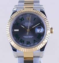 Thumbnail von Rolex Datejust II Stahl / Gold Oyster Wimbledon roman Dial 41mm 116333 B+P