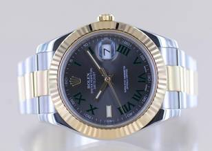 Thumbnail von Rolex Datejust II Stahl / Gold Oyster Wimbledon roman Dial 41mm 116333 B+P
