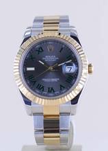 Thumbnail von Rolex Datejust II Stahl / Gold Oyster Wimbledon roman Dial 41mm 116333 B+P