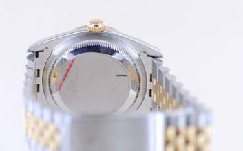 Thumbnail von Rolex Datejust Saphirglas golden Stick dial Jubiléband Stahl Gold 16233 T-Serie Klassiker