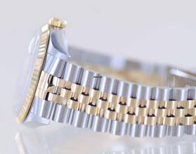 Thumbnail von Rolex Datejust Saphirglas golden Stick dial Jubiléband Stahl Gold 16233 T-Serie Klassiker