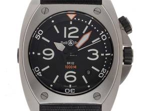  Bell & Ross BR02 Ref.BR02-Steel Bj.2009 Full Set sehr gut Vintage BR02 