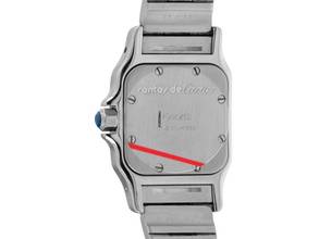 Thumbnail von Cartier Santos Galbée Lady PM kleines Modell Ref.1057930 Bj.1991 Full Set sehr gut Vintage Santos Galbee Lady PM kleines Modell