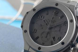 Thumbnail von Hublot Big Bang 44 mm Chronograph Keramik/Titan Automatik Ref. 301.CI.1110.CI B&P 2010