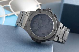 Thumbnail von Hublot Big Bang 44 mm Chronograph Keramik/Titan Automatik Ref. 301.CI.1110.CI B&P 2010