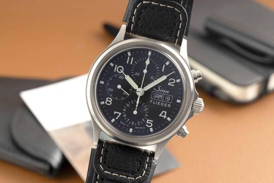  Sinn 358 Chronograph Stahl Automatik Herrenuhr Ref. 358 Box & Papiere 2015 