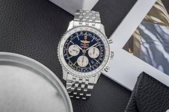  Breitling Navitimer 01 Chronograph Stahl Automatik Ref AB012012/BB01 Papers 2017 