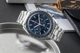 Thumbnail von Omega Speedmaster Moonphase Mondphase Chronograph Co-Axial 304.33.44.52.03.001 B&P