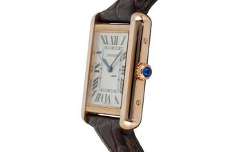 Thumbnail von Cartier Tank Solo 18k (0,750) Rotgold / Stahl Quarz Ref. W5200024 B&P 2017