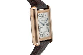Thumbnail von Cartier Tank Solo 18k (0,750) Rotgold / Stahl Quarz Ref. W5200024 B&P 2017
