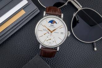 Thumbnail von IWC Portofino Hand-Wound Moonphase Hand-Wound Steel Ref. IW516401 B&P 2017