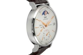 Thumbnail von IWC Portofino Hand-Wound Moonphase Hand-Wound Steel Ref. IW516401 B&P 2017